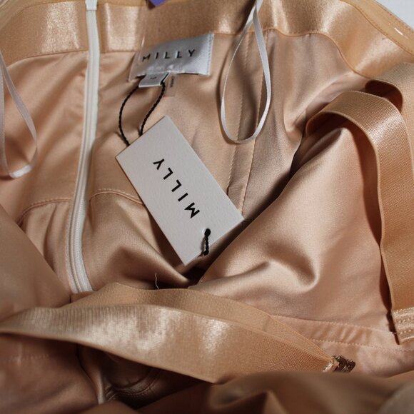 NWT MILLY Strapless Angel Carnation Cady White Dress Cut Out Embroidered 10 - Picture 7 of 7